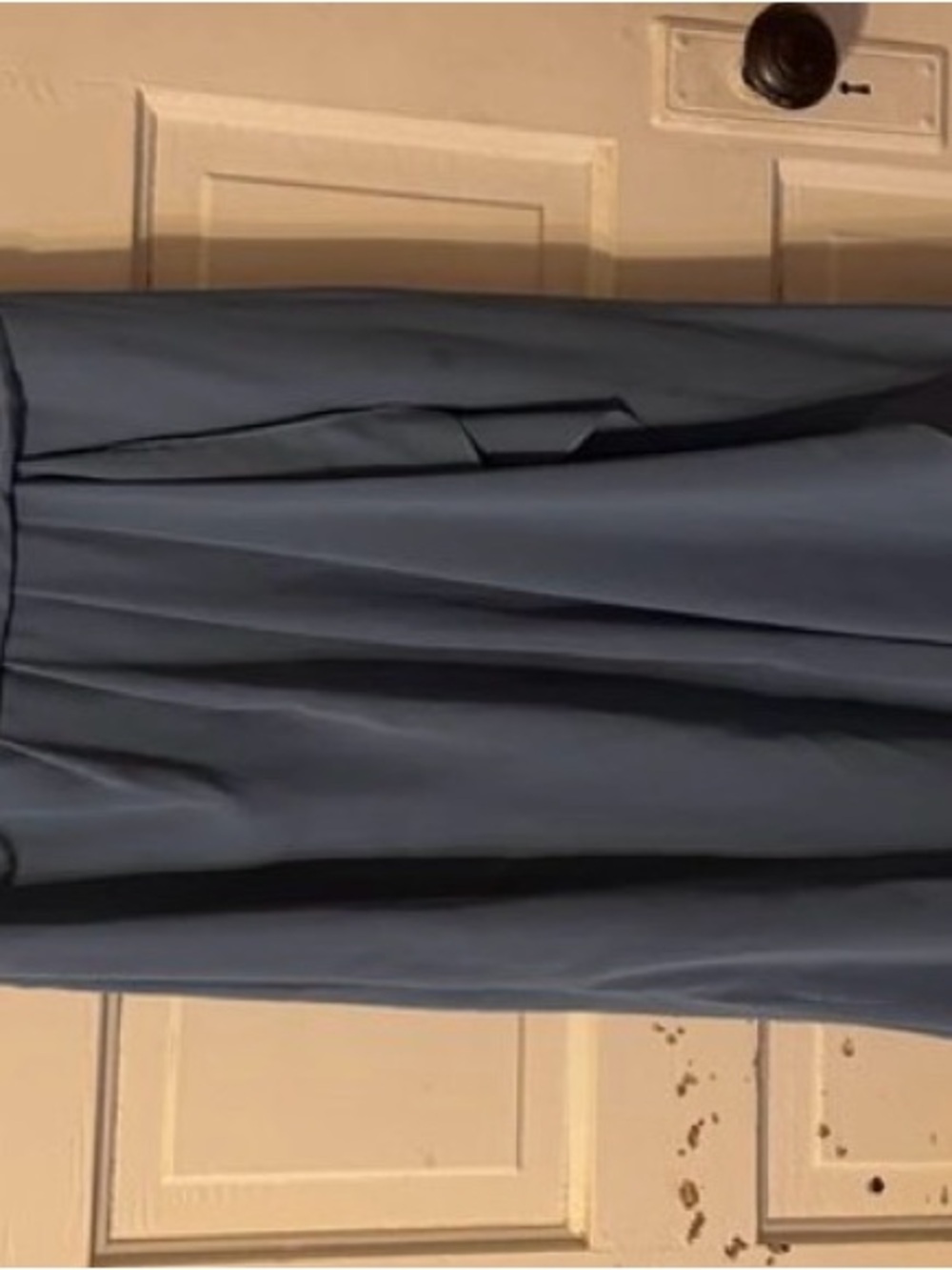 Elegant Slate Blue Maxi Skirt